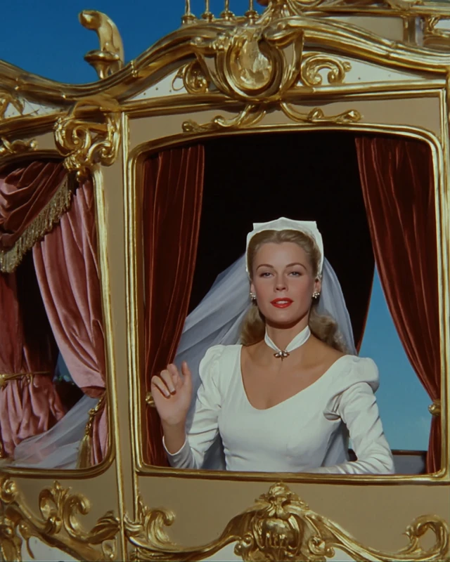 Cinderella in Wedding Carriage: 90s Film Aesthetic