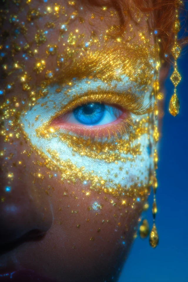 Eye of Galaxy Jewels Gold