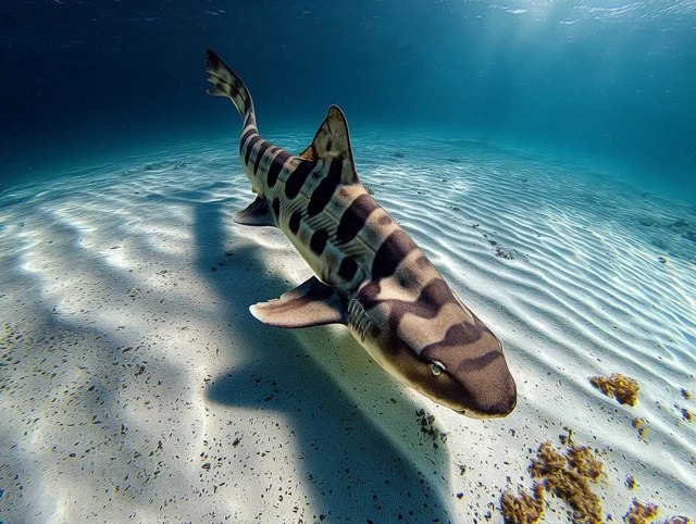 Underwater Leopard Shark Photorealistic Shot