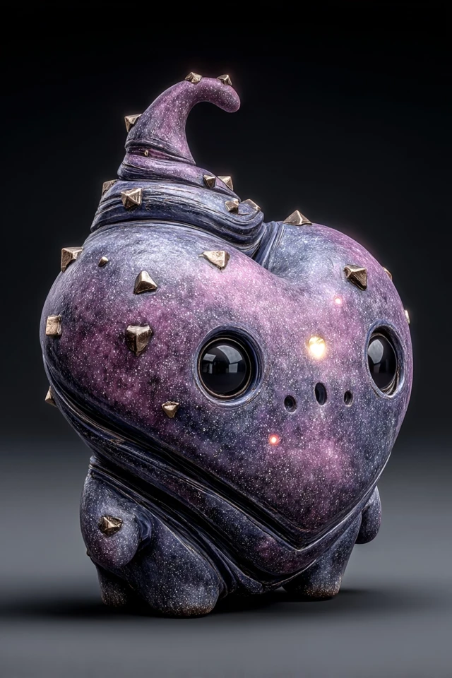 Kawaii Punk Heart Shaped Grimer Toxic Sludge Art