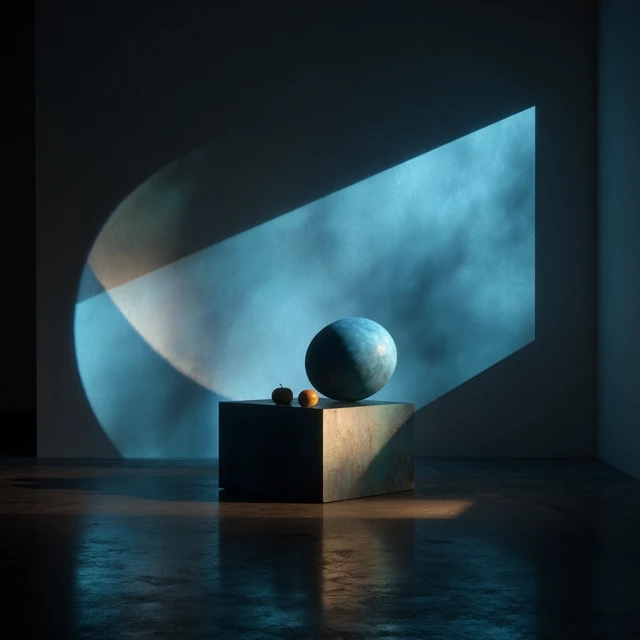 Modern Art Still Life Light and Shadow 8K