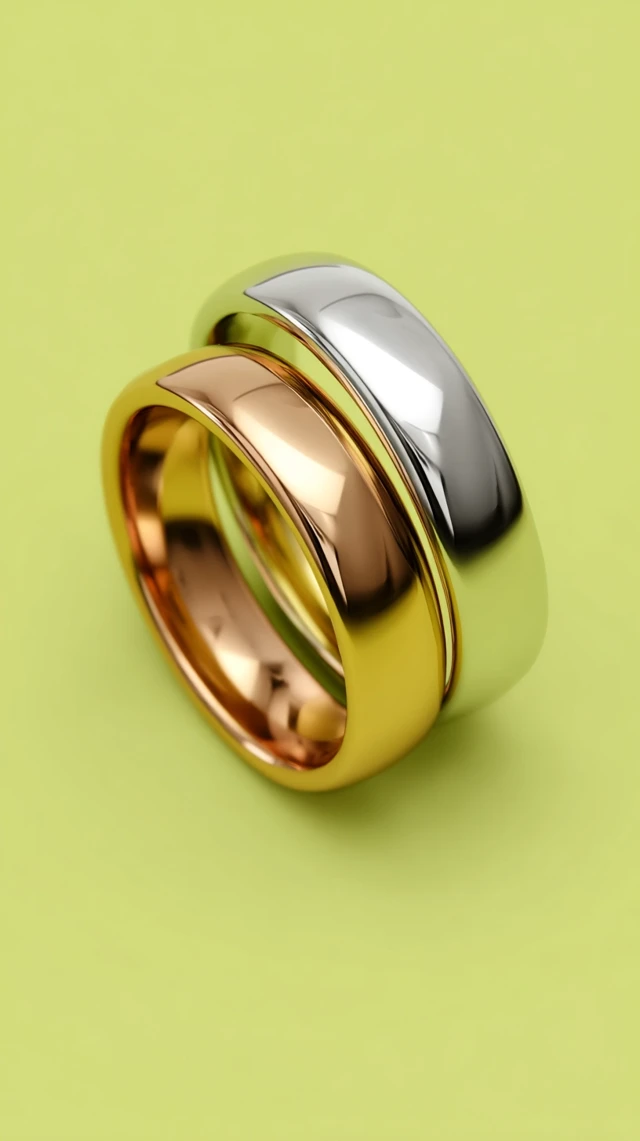 Polished Rings in Three Finishes Jewelry Design