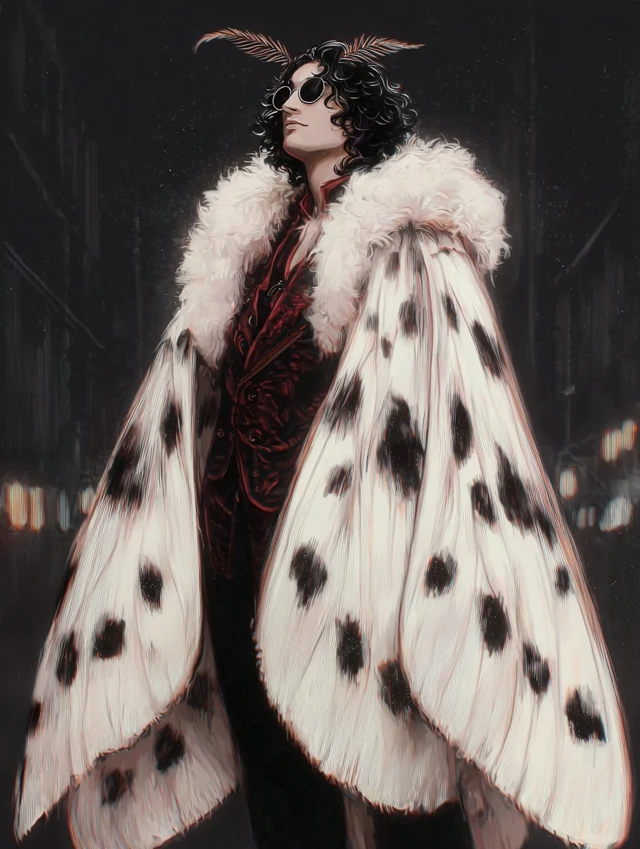 Handsome Moth Man Digital Painting Fantasy Art