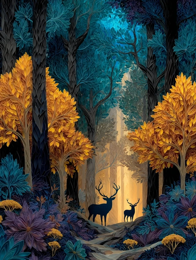 Enchanted Forest: A Magical Scene