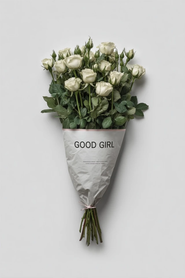 White Rose Bouquet GOOD GIRL - Fine Art Photography