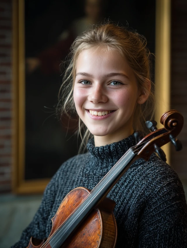 Young Violinist 12 Years Old
