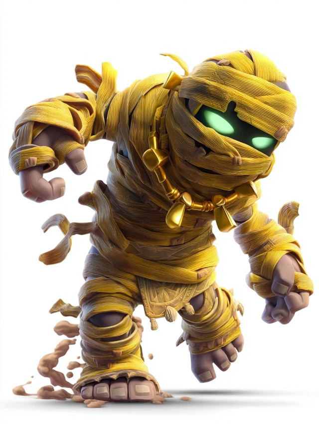 Clash Royale Mummy Monster 3D Illustration