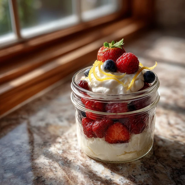 Berry Whipped Cream Parfait Recipe - Easy Dessert