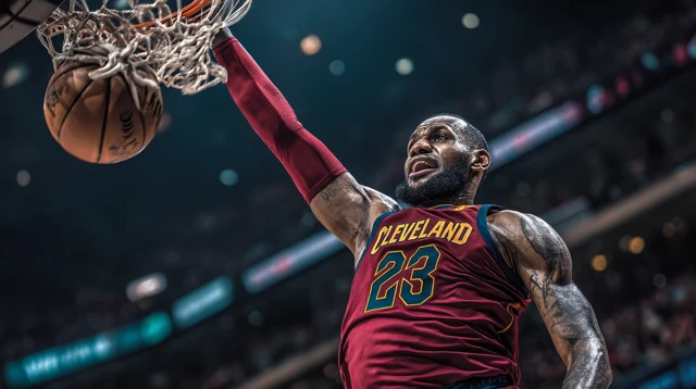 LeBron James Dunk NBA Photography
