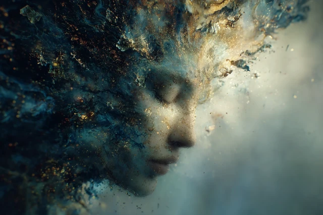 Cosmic Dreamscape Abstract Expressionist Art