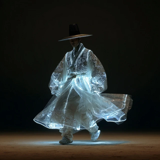 Joseon Dynasty Fashion Show with Alien Model