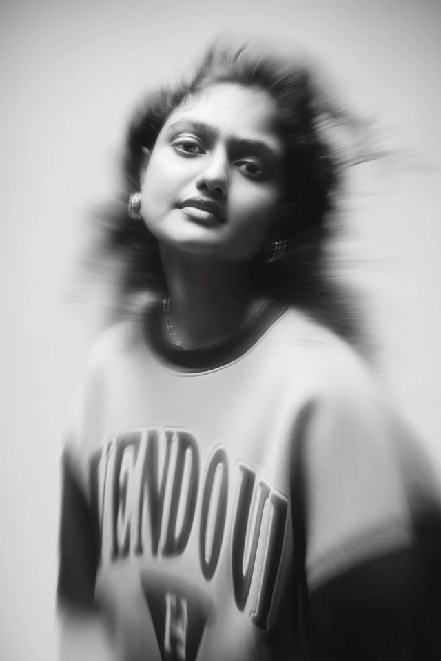 Black and White Editorial Fashion Portrait