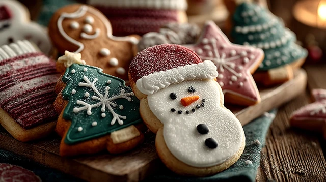 Christmas Cookies Festive Gingerbread Santa Tree