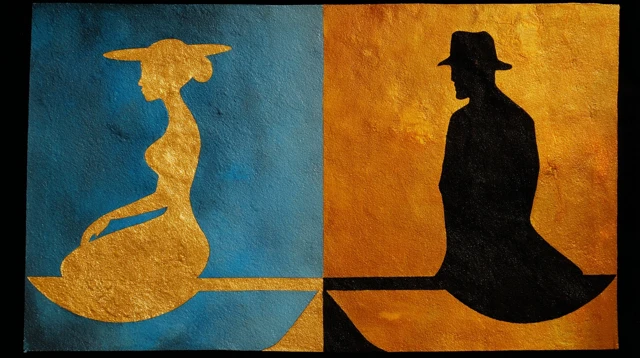 Abstract Balance of Beauty and Family