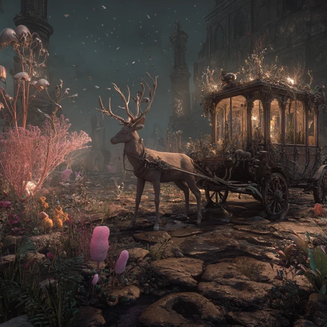 Post Apocalyptic Enchanted Kingdom Fairytale Art