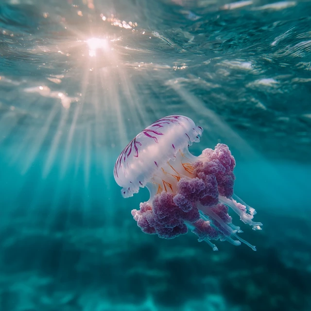 Underwater Photography Beautiful Jellyfish