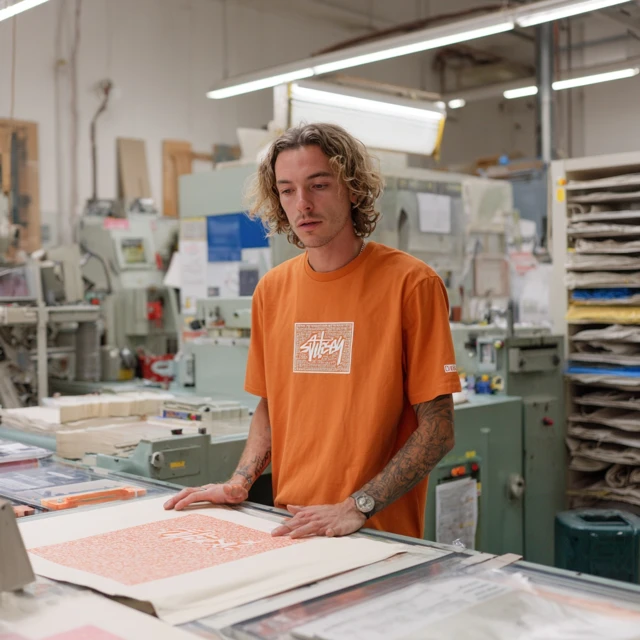 Stussy TShirt Printing Factory Wes Anderson Style