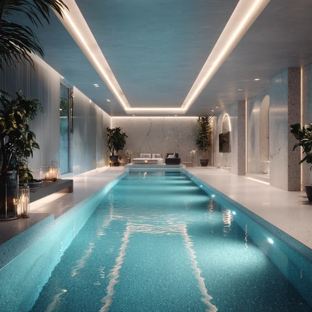 Luxury Indoor Pool Modern Interior Design