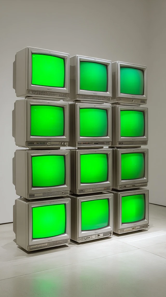 Retro CRT Television Installation Art