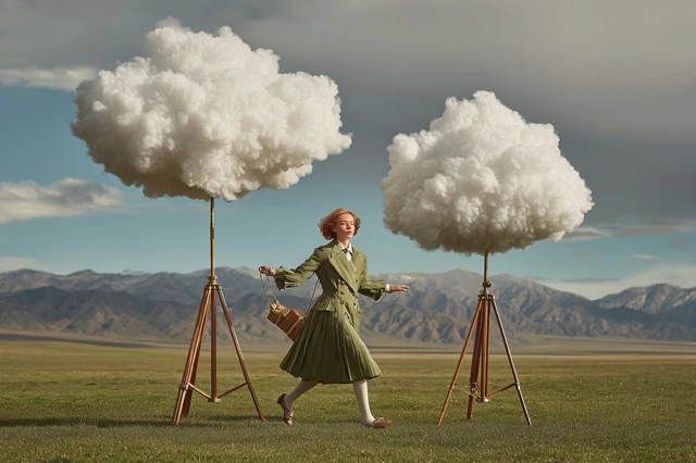 Wes Anderson Cloud Runner Fashion Editorial