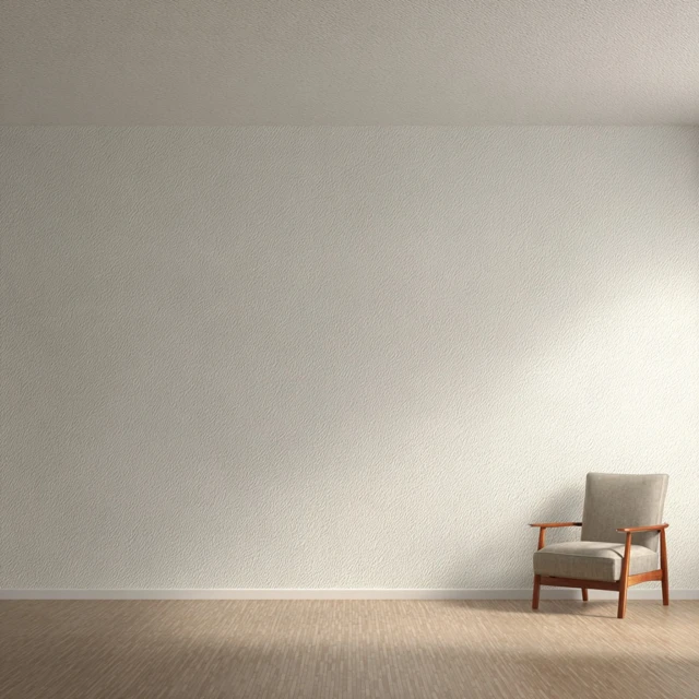 Modern Home Interior Empty Wall with Chair