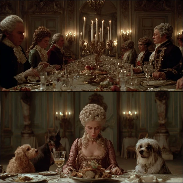 Maria Theresa Dining in Versailles Baroque Style