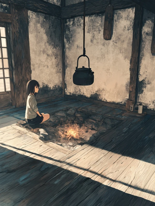 Anime Girl in Traditional Japanese Room
