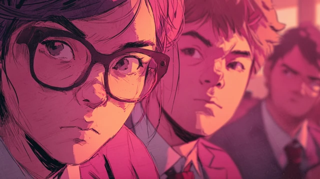 Students Faces Illustration Boredom and Exhaustion