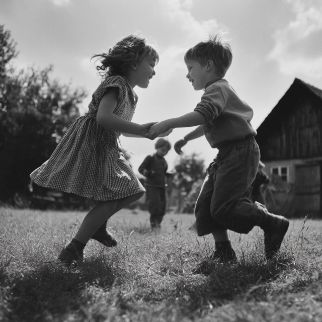 Children Playing A Photo by Dagmar Hochova