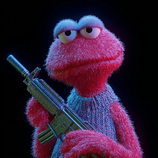 Kermit the Frog with a Gun
