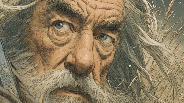 Gandalf Intense Gaze Foreboding Warning