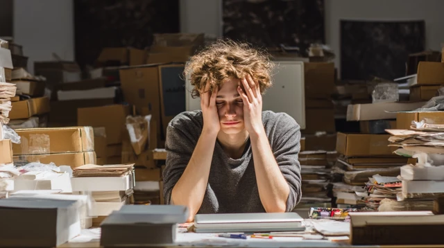 Disappointed Student Packs Unfinished Projects