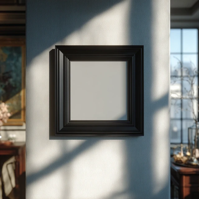 Black Picture Frame in Hanseatic Interior