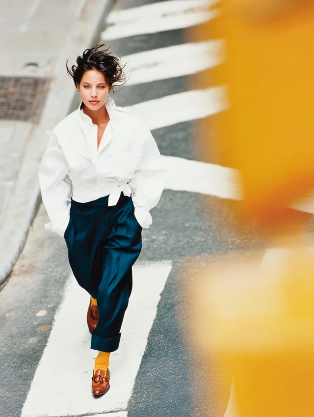 90s Fashion Iconic Woman in New York City Photography