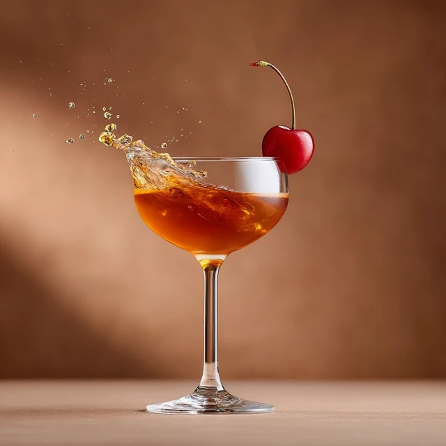 Brooklyn Cocktail Photography Rye Whiskey and Cherries