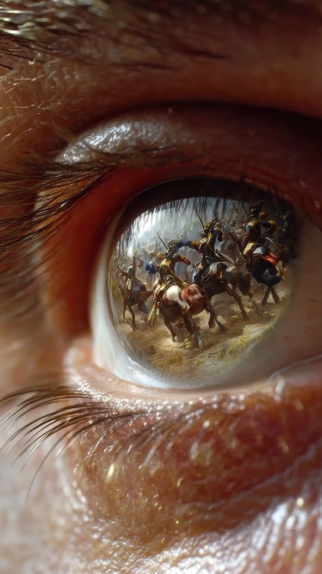 Napoleon Eye Battlefield CloseUp Hyperrealism
