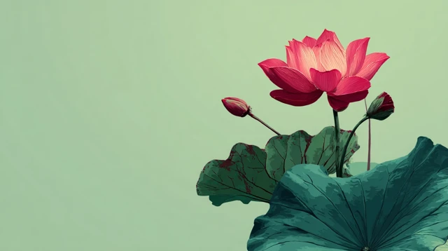 Lotus Flower Painting Botanical Art Nature