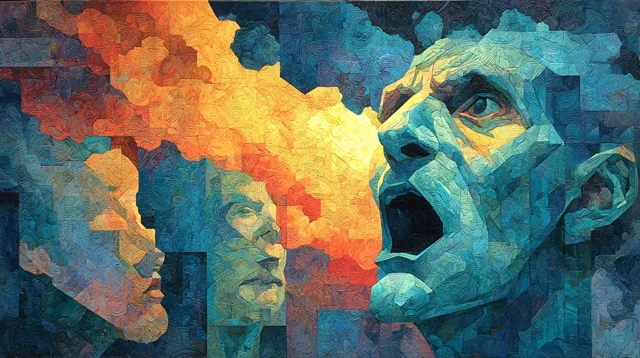 Surreal Painting Beautiful Horrible Strong Miserable