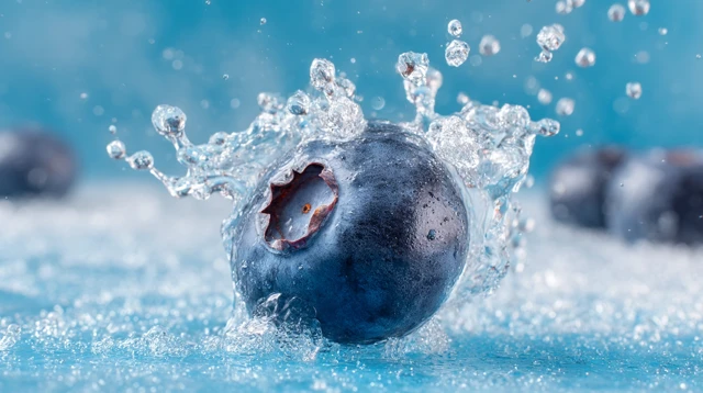 Blueberry Burst Splash Refreshing Cool Tone