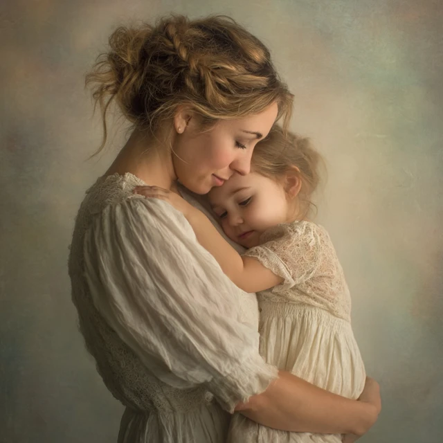 Mother and Child A Tender Moment of Affection
