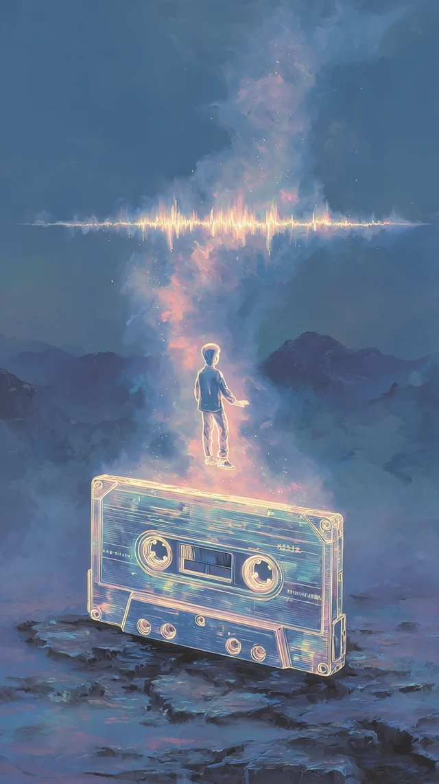 Nostalgic Cassette Tape Dreamscape