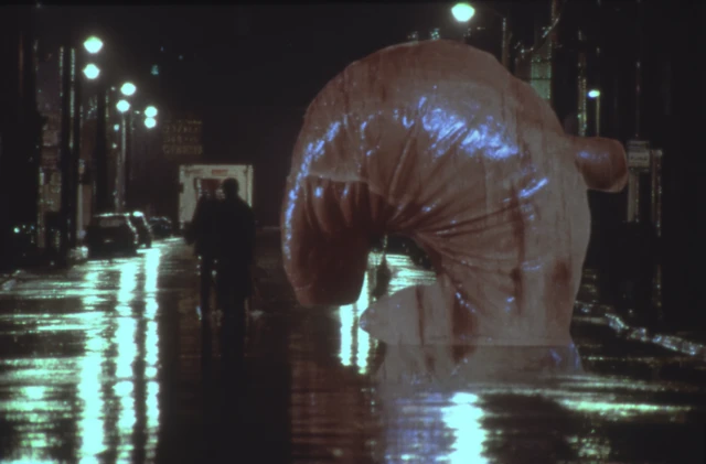 Gelatinous Blob in Dark City Street