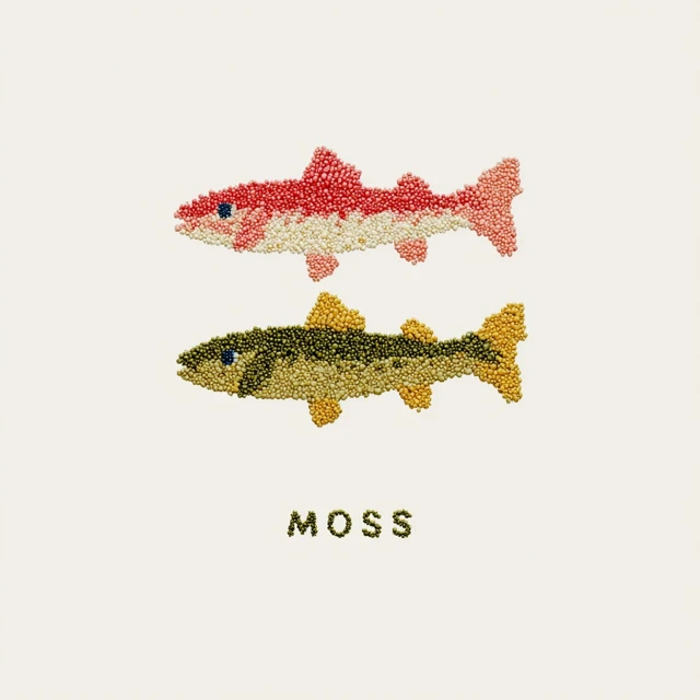 MOSS Band Logo Fish Illustration Vector Design