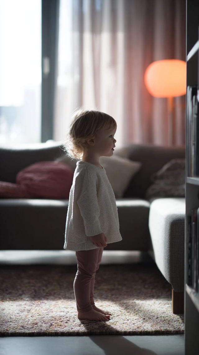 Child in Modern Living Room Photography