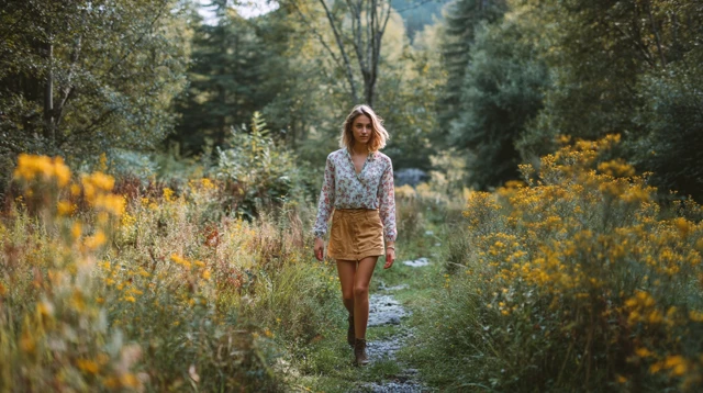Young Woman in Nature Portrait