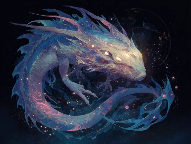 Spirit Orphos: Dreamlike Cosmic Illustration