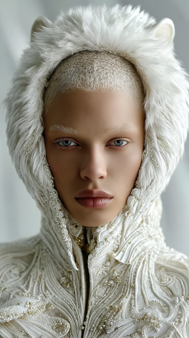 Fashion Albinos Model Haute Couture Photography