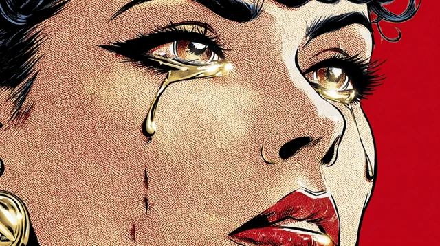 The Crying Game Comic Style Illustration