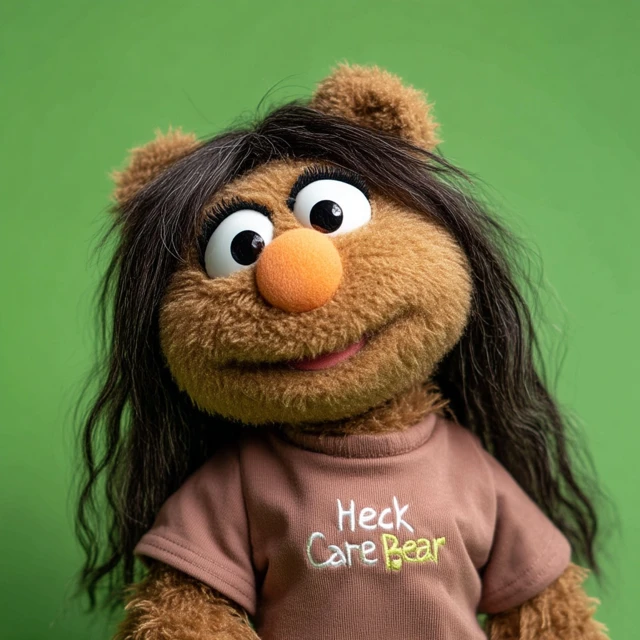 Muppet Style Soft Toy Heck Care Bear