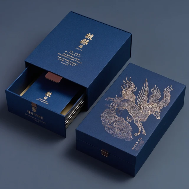 Mongolian Horse Gift Box Packaging Design Elegant and Refined